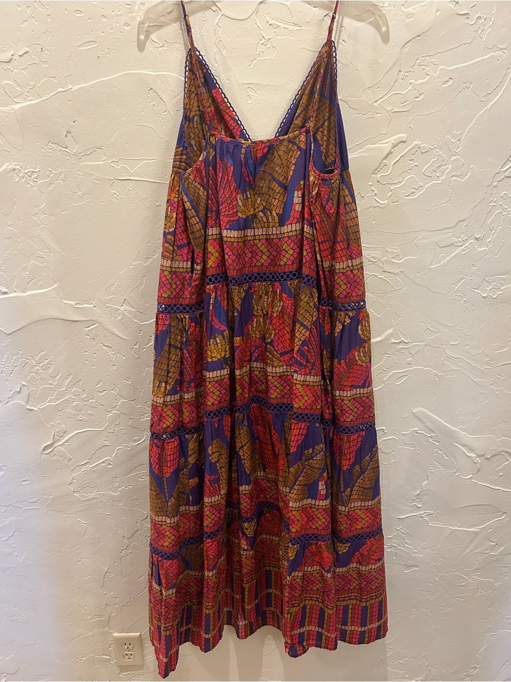 FARM Rio Forest Mosaic Maxi Dress Size Large - Picture 5 of 5